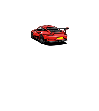 Porsche 911 GT3 minta fekete pólón