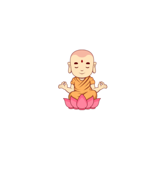 Buddha minta fehér/piros pólón