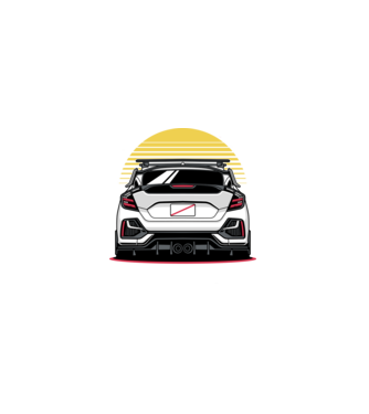 Honda Civic minta fekete pólón