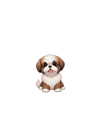 Aranyos kutya - Shih Tzu  minta fehér pólón