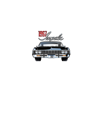Chevrolet Impala 1967 minta fehér pólón