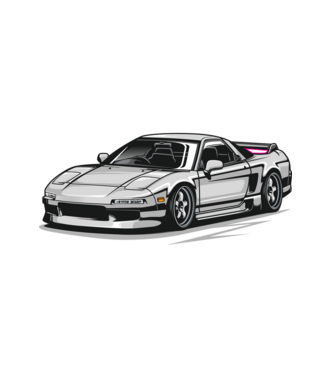 Honda NSX minta fehér pólón
