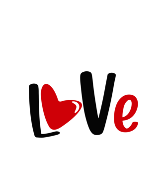 Love - Szerelem, Szeretet minta fehér pólón