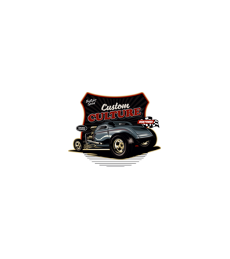 Hot Rod minta homokszín pólón