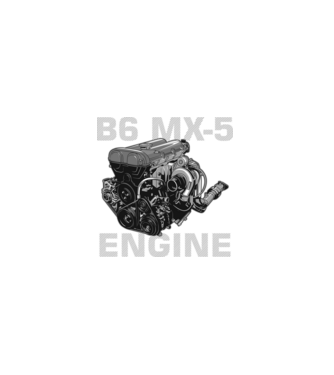 Mazda B6 MX-5 Engine (motor)_2 minta fekete pólón