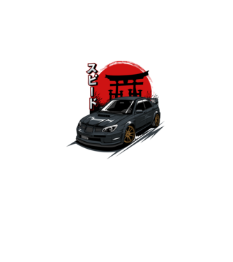 Subaru Impreza WRX minta fekete pólón