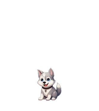 Szibériai Husky kiskutya  minta világos rózsaszín pólón