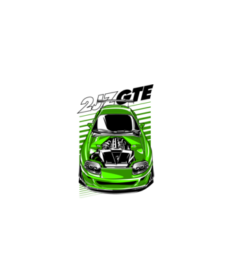 Toyota Supra 2JZ-GTE minta fehér pólón
