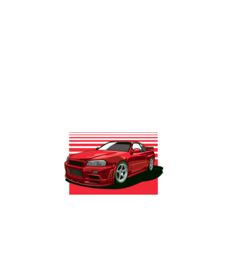 Nissan Skyline GTR minta fehér pólón