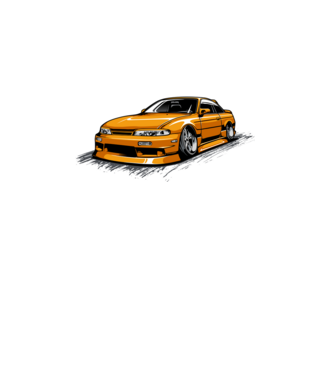 Nissan 240SX minta fekete pólón