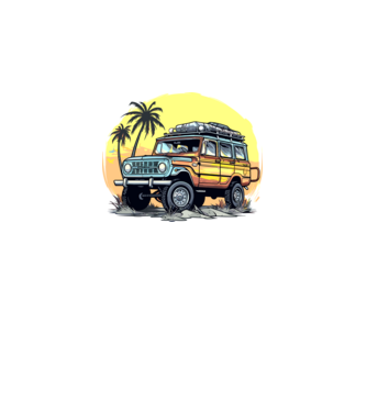 Jeep minta fekete pólón