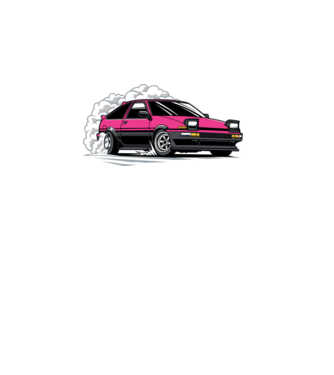 Toyota AE86 - Drift Legends minta fekete pólón