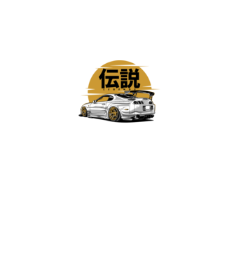Toyota Supra minta fekete pólón