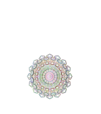 Mandala minta fehér pólón