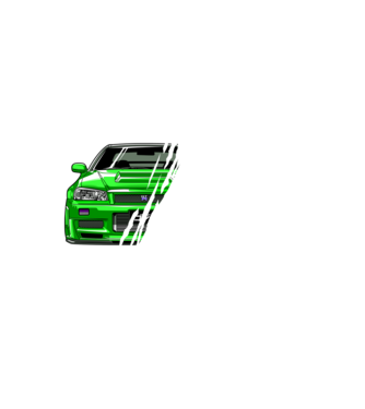 Nissan Skyline GTR R34 minta fekete pólón