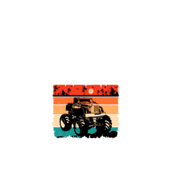 Monster Truck  minta fekete pólón