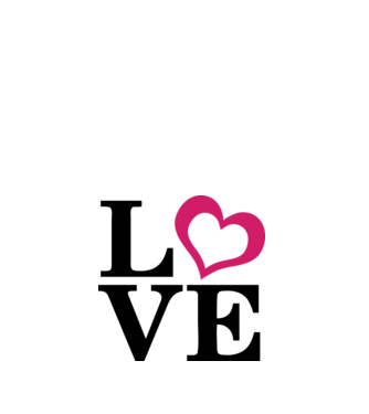 Love - Szerelem, Szeretet minta fehér pólón