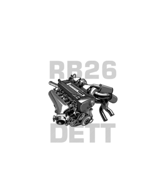 Nissan RB26DETT Engine (motor)_2 minta fekete pólón