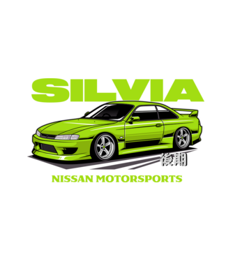 Nissan Silvia S14 minta fehér pólón