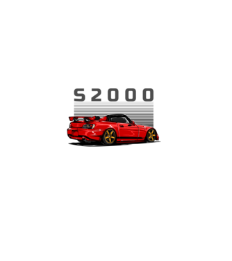 Honda S2000 minta farmerkék pólón