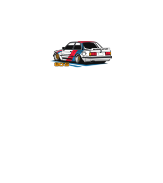 BMW - 80-as évek  minta fekete pólón