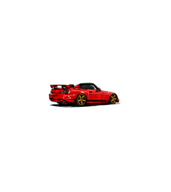 Honda S2000 minta fekete pólón