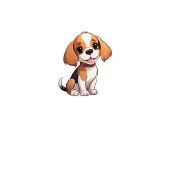 Aranyos kiskutya - Beagle  minta fehér pólón