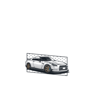 Nissan Skyline R35 minta fekete pólón