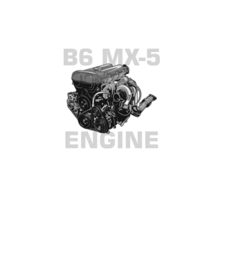 Mazda B6 MX-5 Engine (motor)_2 minta fekete pólón
