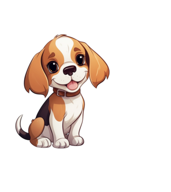 Aranyos kiskutya - Beagle  minta világoskék pólón