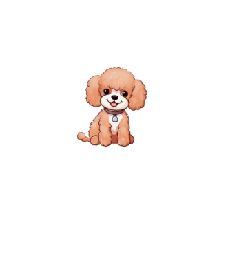 Aranyos kiskutya - Uszkár (Poodle) minta fehér pólón