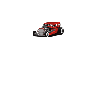 Hot Rod minta szürke pólón