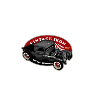 Hot Rod minta fekete pólón