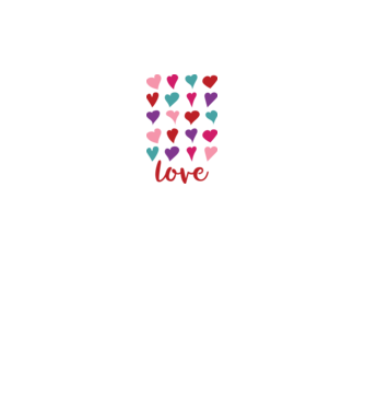 Love - Szerelem, Szeretet minta királykék pólón