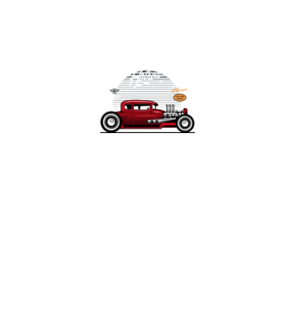 Hot Rod minta szürke pólón