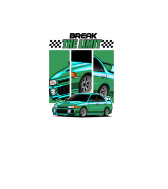 Subaru Impreza - Break The Limit minta fehér pólón