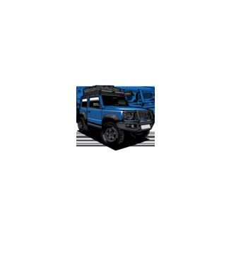 Suzuki Jimny minta fekete pólón
