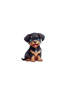 Aranyos kiskutya - Rottweiler  minta világos rózsaszín pólón