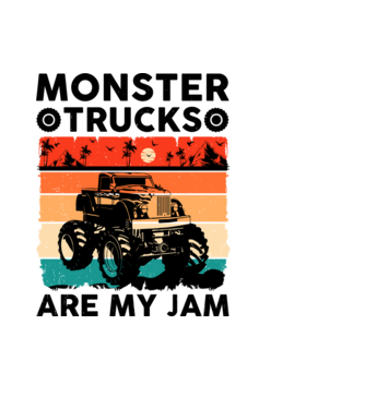 Monster Truck  minta világoskék pólón