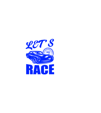 Let's Race - Versenyezzünk minta világos rózsaszín pólón