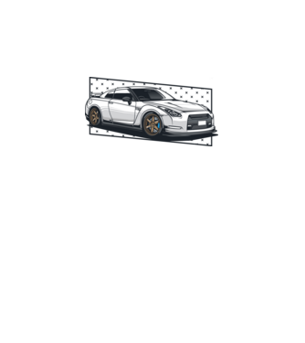 Nissan Skyline R35 minta fekete pólón
