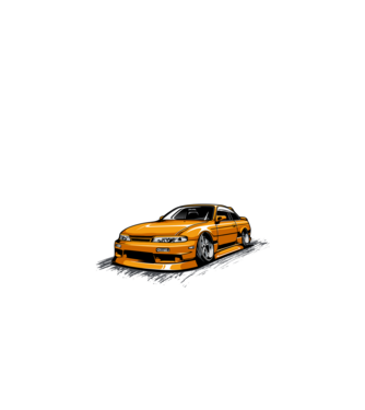Nissan 240SX minta fekete pólón