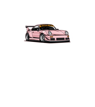 Porsche 930 minta fekete pólón