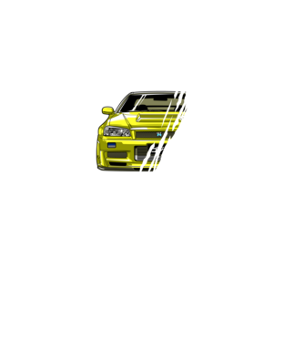 Nissan Skyline GTR R34  minta fekete pólón