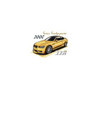 BMW M-Power - 335i minta fekete pólón