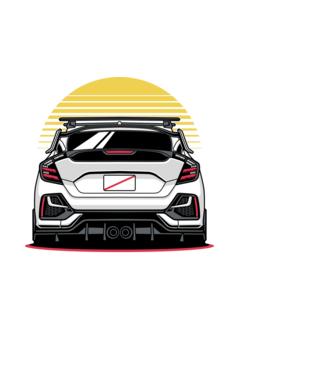 Honda Civic minta fehér pólón