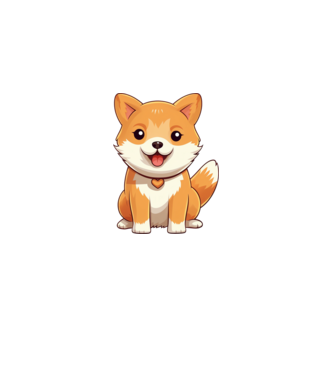 Aranyos kiskutya - Shiba Inu  minta világos rózsaszín pólón