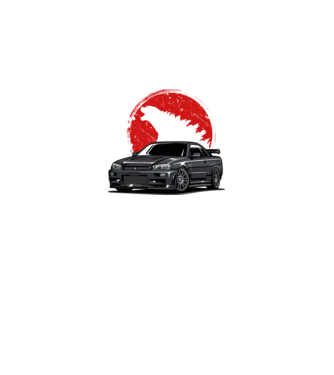 Nissan Skyline minta fekete pólón