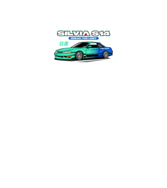 Nissan Silvia S14 minta fekete pólón