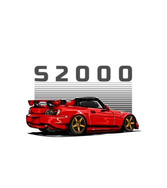 Honda S2000 minta fehér pólón